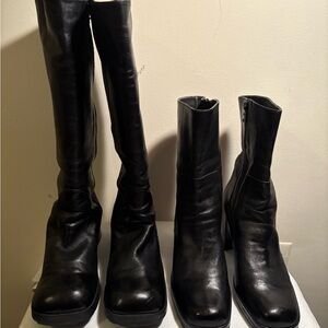 Enzo Angiolini Black Leather Boots